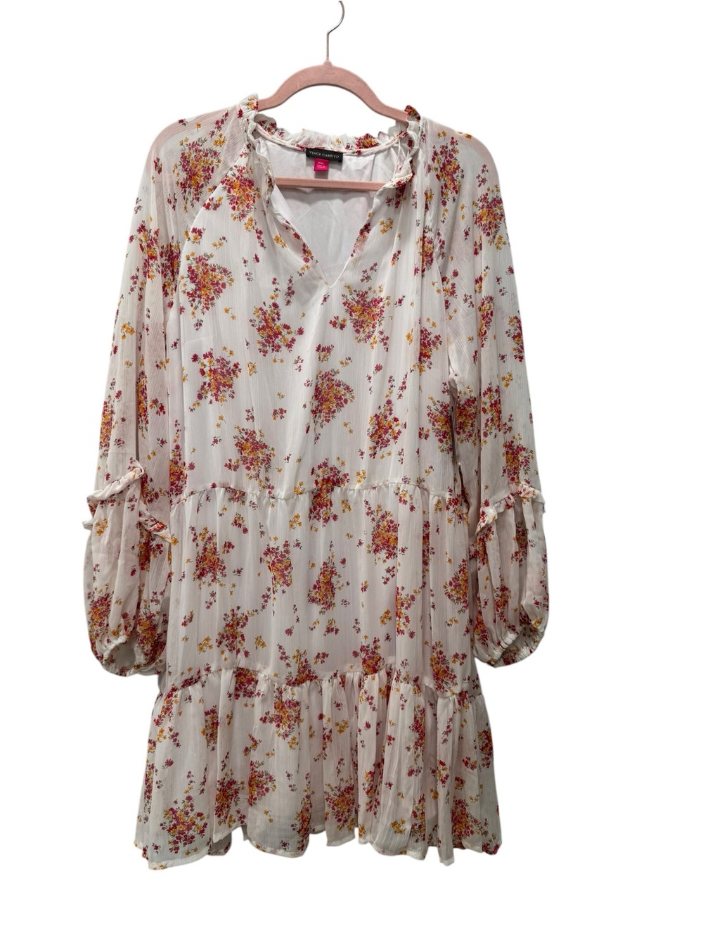 Vince Camuto Floral Ruffle Tiered Dress -Size XXL. NWT